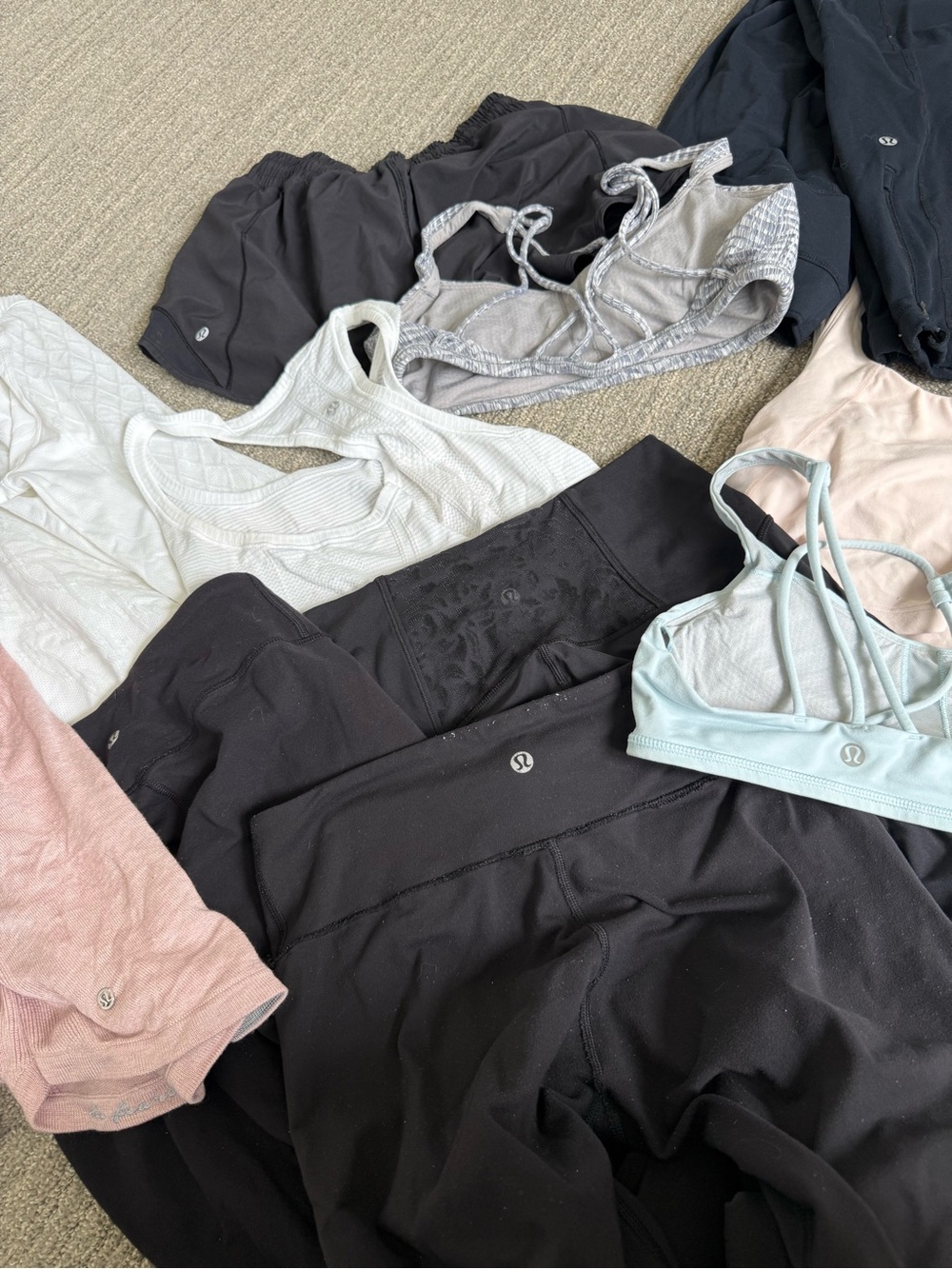 Lululemon 11 Piece Bundle Various Sizes fair condition